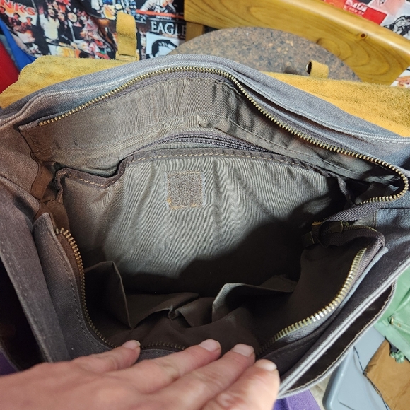 🔥WOWBOX CANVAS & LEATHER MESSENGER BAG🔥 - Picture 4 of 17